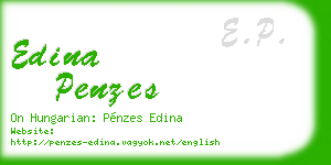 edina penzes business card